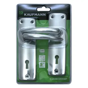 Kaufmann Lockset 3 Lever Sabs Lock + Cp Handle image