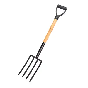 Tramontina Black Digging Fork 74Cm Wooden Handle image