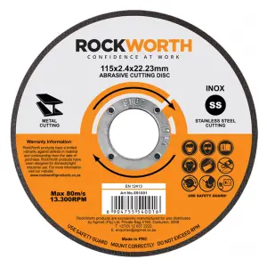 Rockworth Cutting Disc Steel 115X2.5Mm image