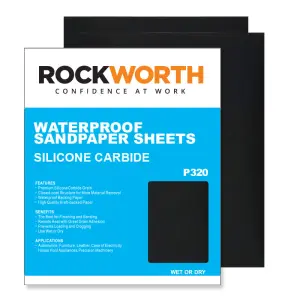 Rockworth Water Paper Sheets - P320 (50 Pack) image