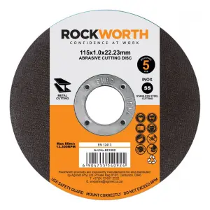 Rockworth Cutting Disc Slimline Steel 230X2.0 5Pac image