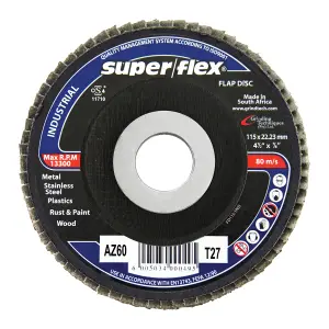 Superflex Flap Disc Industrial 115Mm 60G image