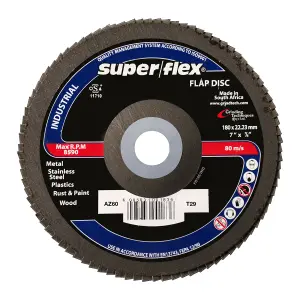 Superflex Flap Disc Industrial 180Mm Az60 image