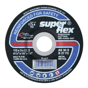 Superflex Cutting Disc Dome Steel 115X3Mm image