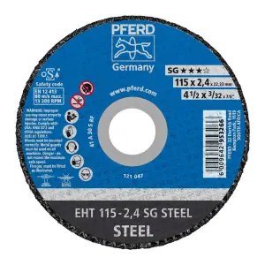 Pferd Cutting Disc Flat Steel 115Mm X2.4Mm Sg image