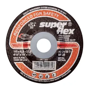 Superflex Grinding Disc Dome Steel 115X6Mm image