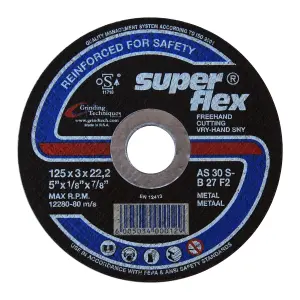 Superflex Cutting Disc Flat Steel 125X3Mm image