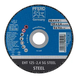 Pferd Cutting Disc Flat Steel 125Mm X2.4Mm Sg image