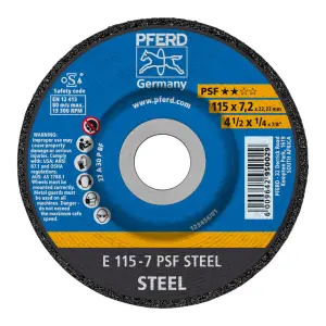 Pferd Grinding Whl Steel Dome 115Mm X7.2Mm Psf image