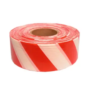 Barrier Tape Red And White 75Mm 500M image