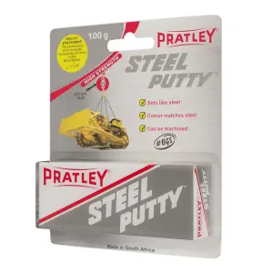 Pratley Steel Putty 100G Per Pack New Packaging image