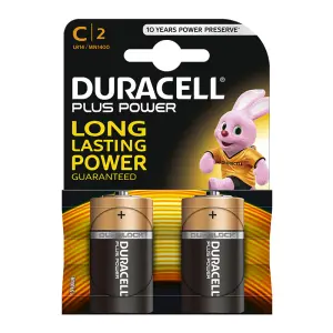 Duracell Battery Plus C 2 Pk image
