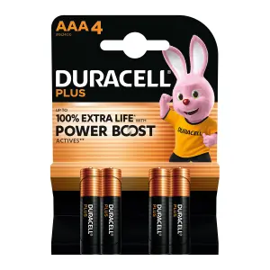 Duracell Battery Plus Aaa 4 Pk image