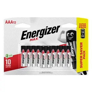 Energizer Max: Aaa - 12 Pack image