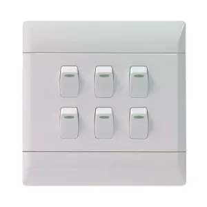 Cbi Light Switch 6L1W 4X4 White image