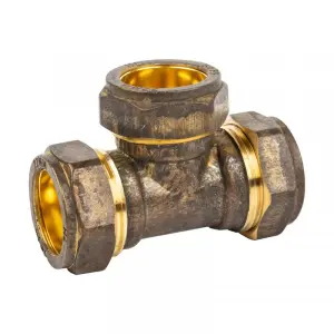 Compression Brass Tee Cxcxc 22Mm Sabs image