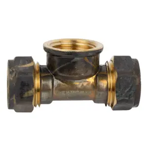 Compression Brass Tee Cxcxfi 15Mmx1/2 Sabs image