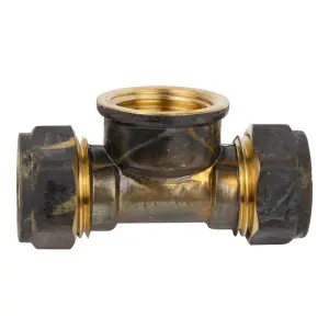 Compression Brass Tee Cxcxfi 22Mmx1/2 Sabs image