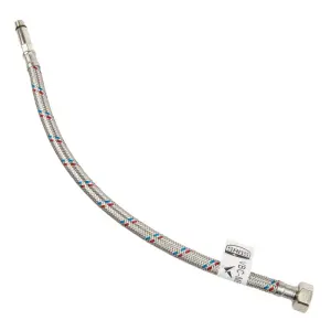 Hose Braided Flexible Fxm 15X3/8Inchx450Mm Sabs image