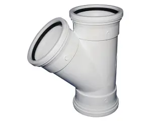 Waste Junction 45Deg Sv Pl 110Mm Sabs image