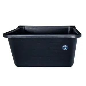 Wash Trough Single Bowl Pvc Black Incl Bracket image