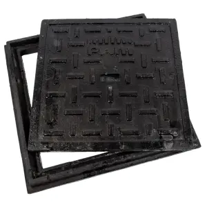Manhole Cover & Frame 265X265Mm L/D image