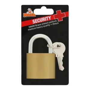 Mackie Padlock Sec Plus B/Plated 38Mm image