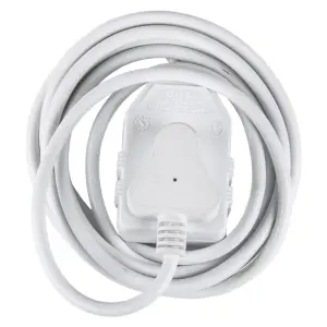 Nexus Extension Cord White Dbl 3M 1.0Mm 10A image