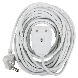 Nexus Extension Cord White Dbl 10M 1.0Mm 10A image