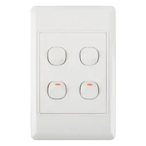 Nexus Light Switch With Cover 16Amp 4X2 1Way 4L image