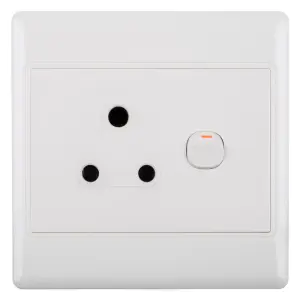 Nexus Socket Switch With Cover 16Amp 4X4 Single image