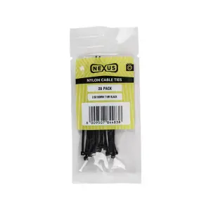 Nexus Cable Ties T18R 2.5Mmx100Mm White 20 Pack image