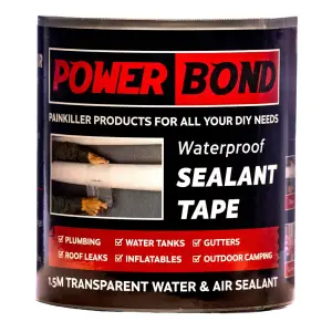 Powerbond Waterproof Sealant Tape Transparent 1.5M image