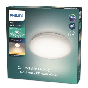 Philips Ceiling Light Round 6W 27K Warm White image