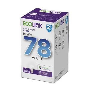 Ecolink Globe Led 10W Screw Type Cool Daylight image
