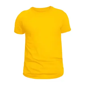 Pioneer T-Shirt Cotton Crew Neck Yellow Size 2Xl image
