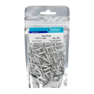 Ifasten Rivet Dome 4.0Mmx12Mm 100 Pp image