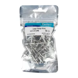 Ifasten Rivet Flange Large 4.8Mmx24Mm 25 Pp image