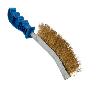 Strike-Arc Wire Brush With Blue Plastic Handle image