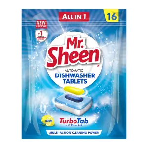 Mr Sheen Dishwasher Automatic Tablets Lemon 16Pc image