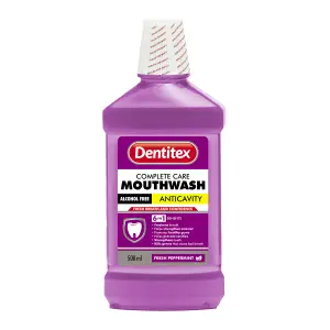 Dentitex Mouthwash Fresh Pepermint No Alcohol 500Ml image