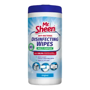 Mr Sheen Anti Bacter Disinfect Wipes Origin 80 Units image