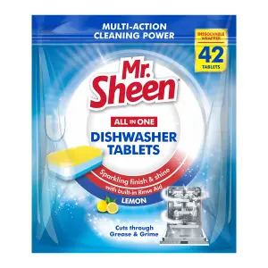 Mr Sheen Dishwasher Automatic Tablets Lemon 42Pc image