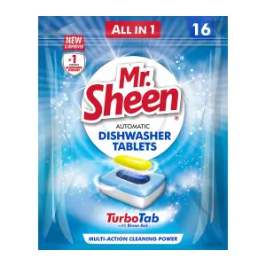 Mr Sheen Dishwasher Automatic Tablets 16 Units image