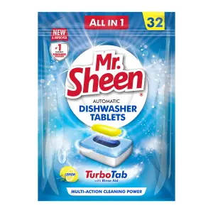 Mr Sheen Dishwasher Automatic Tablets Lemon 32Pc image