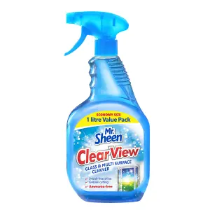 Mr Sheen Clear View Glass And Multi Surface Clean 1L image