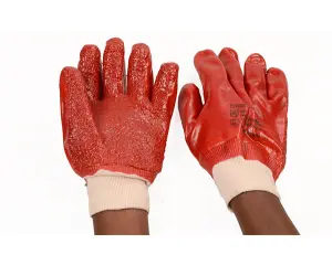 Skudo Gloves Heavy Duty Rough Palm Knit Wrist image