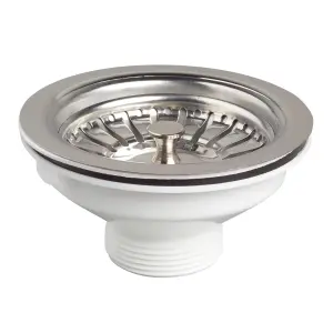 Wirquin Basket Sink Waste 90Mm St/Steel image
