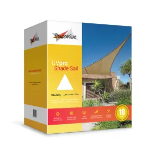 Shadewave Shade 3.6X3.6X3.6M Sail Beige Triangle image