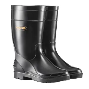 Wayne Gumboots Ladies Half Length Black Size 3 image